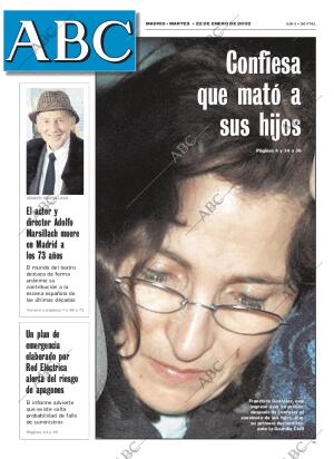 ABC MADRID 22-01-2002 página 1