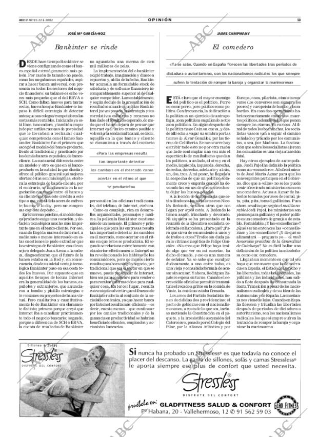 ABC MADRID 22-01-2002 página 13
