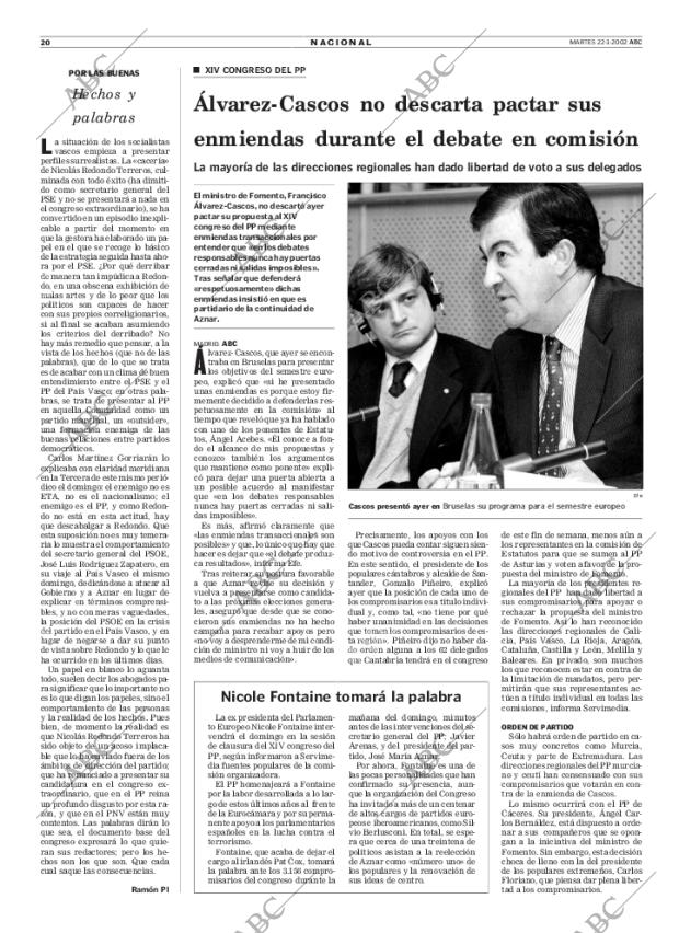 ABC MADRID 22-01-2002 página 20
