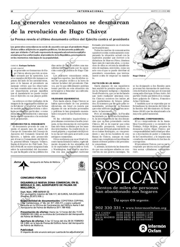 ABC MADRID 22-01-2002 página 32