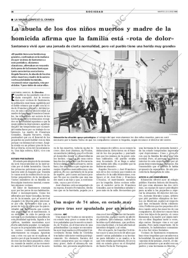 ABC MADRID 22-01-2002 página 36