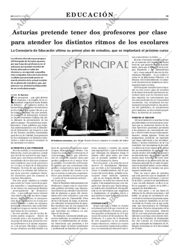 ABC MADRID 22-01-2002 página 39