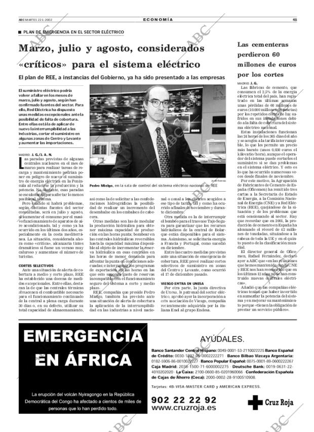 ABC MADRID 22-01-2002 página 45