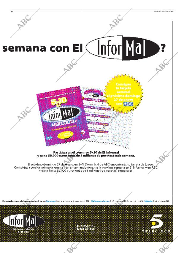 ABC MADRID 22-01-2002 página 61