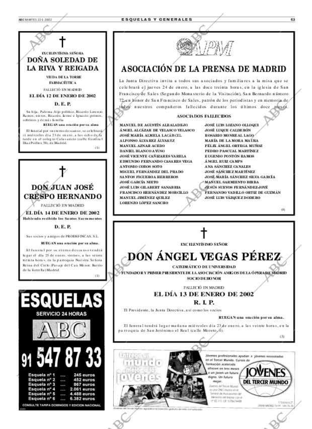 ABC MADRID 22-01-2002 página 63