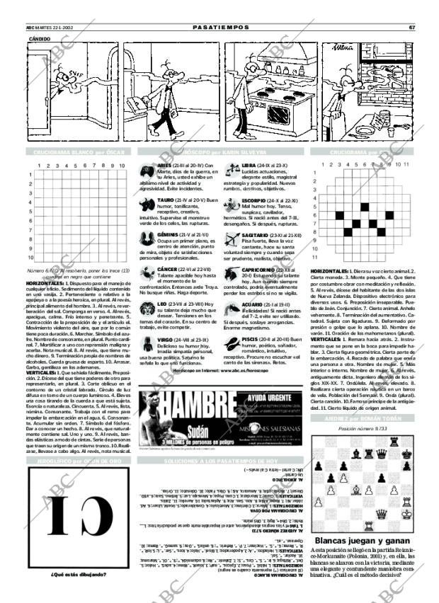ABC MADRID 22-01-2002 página 67