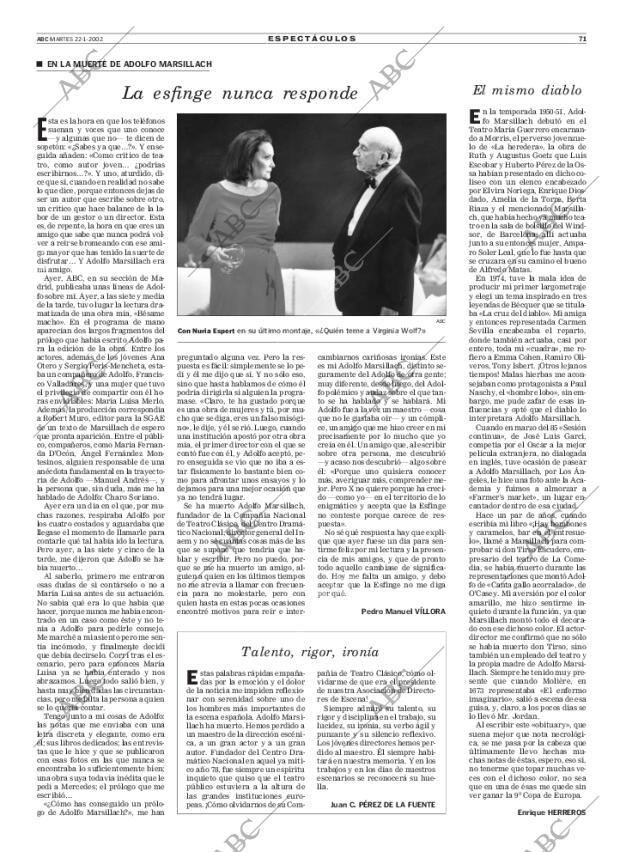 ABC MADRID 22-01-2002 página 71