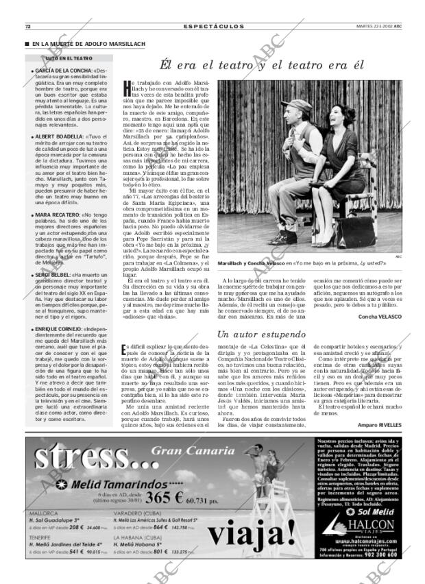 ABC MADRID 22-01-2002 página 72
