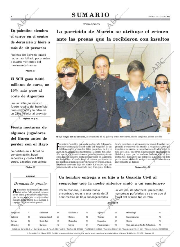 ABC MADRID 23-01-2002 página 2