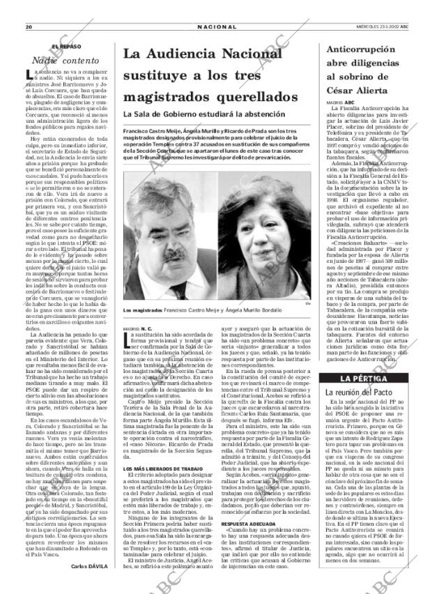 ABC MADRID 23-01-2002 página 20