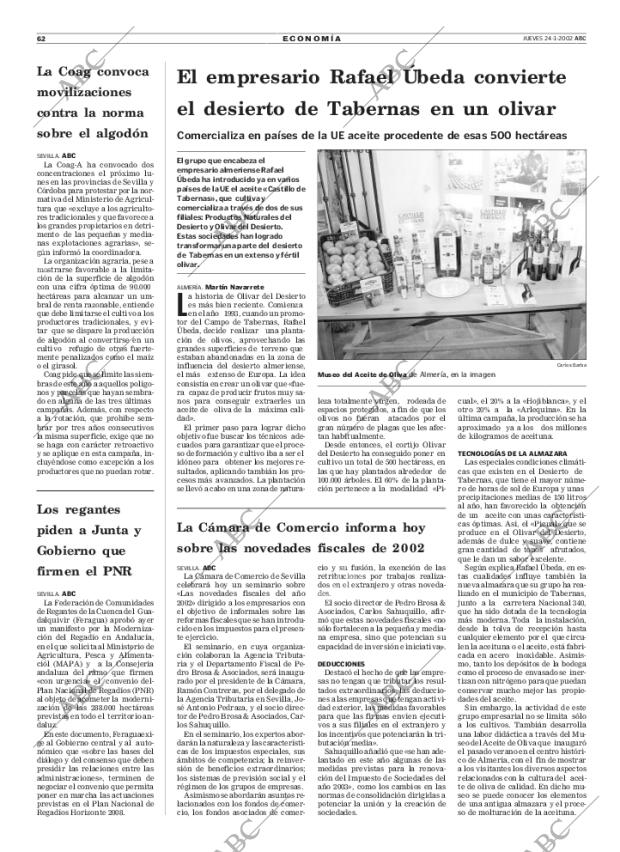 ABC SEVILLA 24-01-2002 página 62