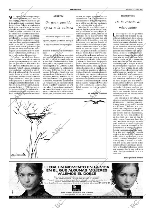 ABC MADRID 27-01-2002 página 14