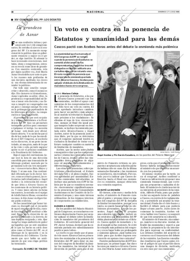 ABC MADRID 27-01-2002 página 18