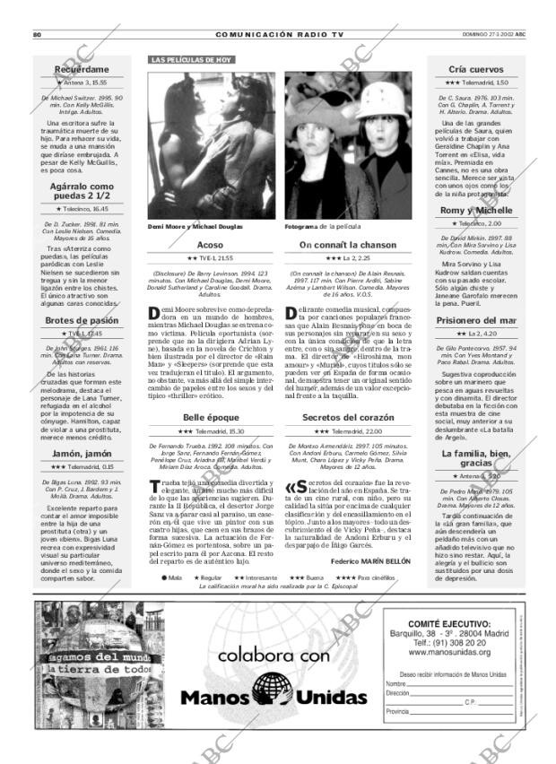 ABC MADRID 27-01-2002 página 80