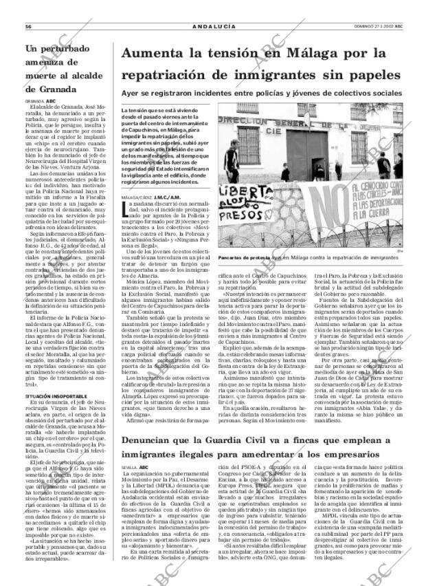ABC SEVILLA 27-01-2002 página 56