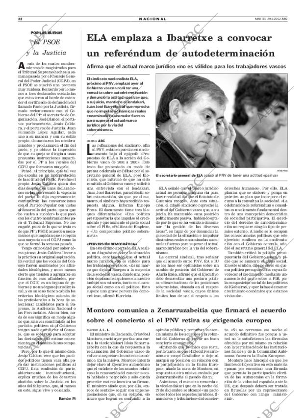ABC MADRID 29-01-2002 página 22