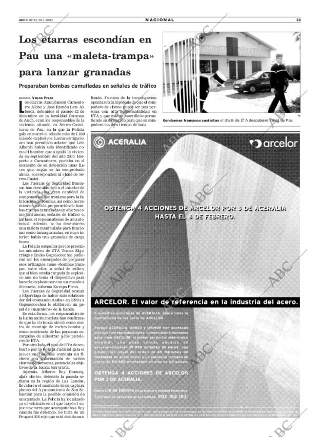 ABC MADRID 29-01-2002 página 23