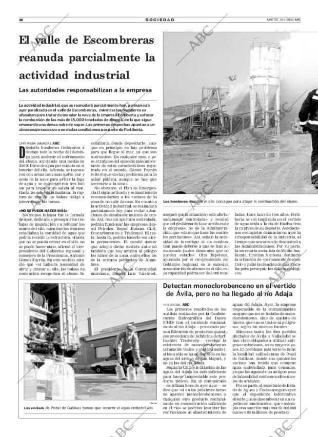 ABC MADRID 29-01-2002 página 38