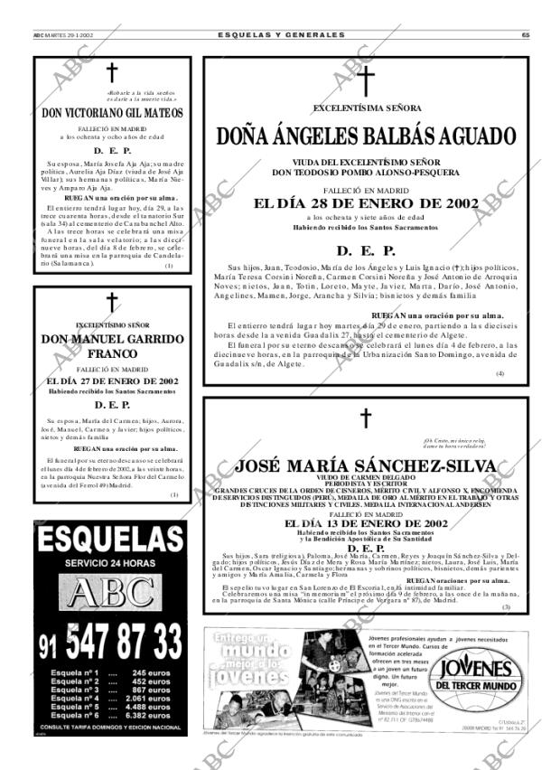 ABC MADRID 29-01-2002 página 65