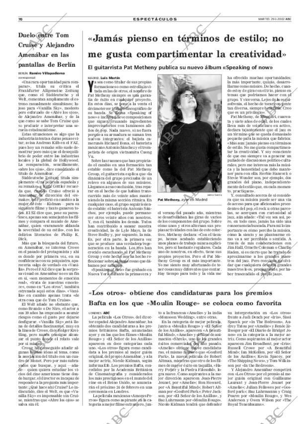 ABC MADRID 29-01-2002 página 70