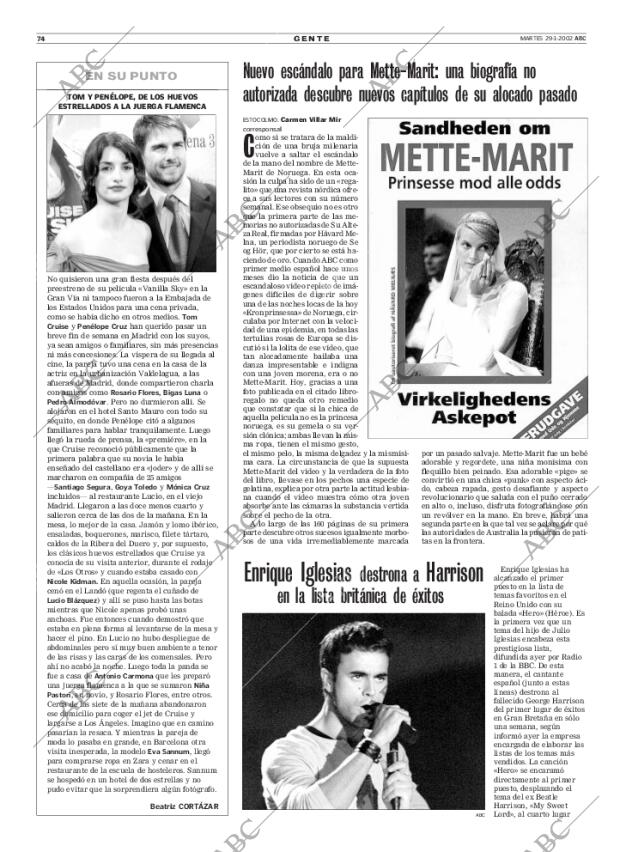 ABC MADRID 29-01-2002 página 74