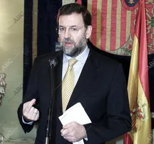 rueda de prensa del ministro del interior Mariano Rajoy