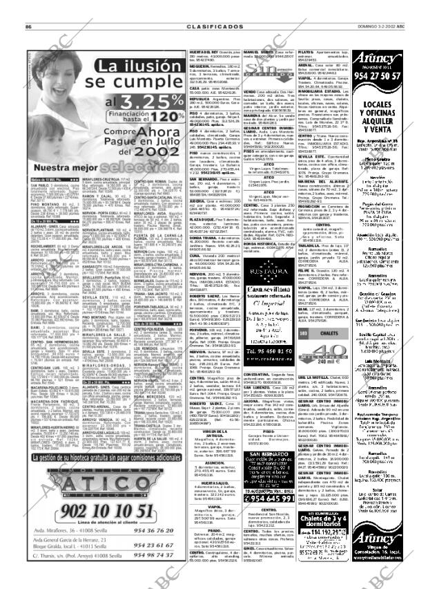 ABC SEVILLA 03-02-2002 página 86