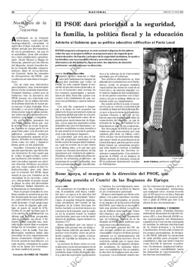 ABC MADRID 05-02-2002 página 20
