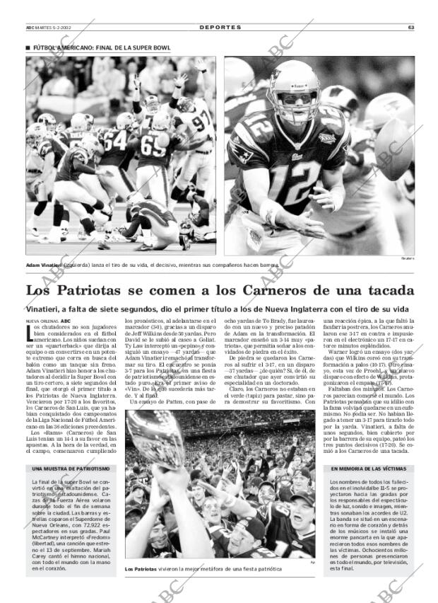 ABC MADRID 05-02-2002 página 63