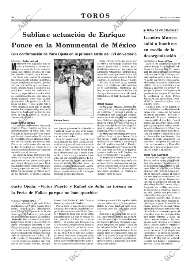 ABC MADRID 05-02-2002 página 76