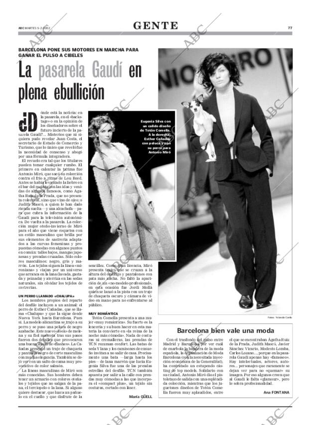 ABC MADRID 05-02-2002 página 77