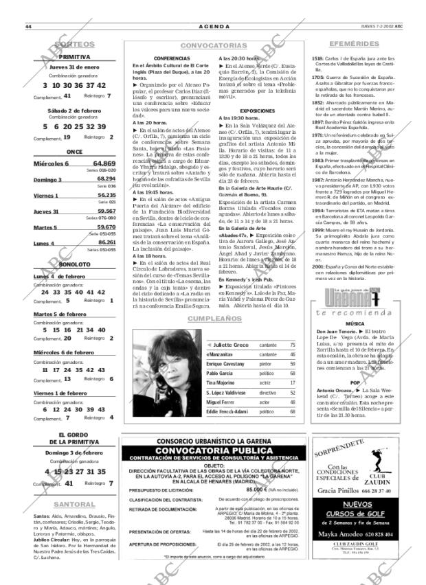 ABC SEVILLA 07-02-2002 página 44