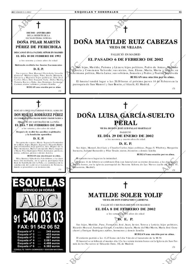 ABC MADRID 09-02-2002 página 65