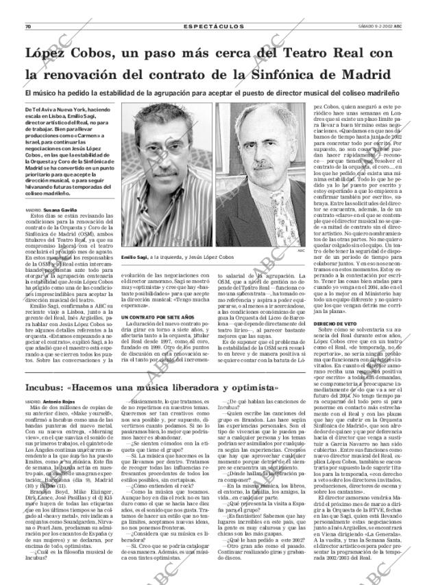 ABC MADRID 09-02-2002 página 70