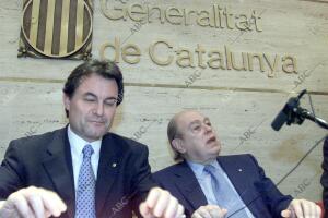Jordi Pujol en la Delegacion de la Generalitat en Madrid