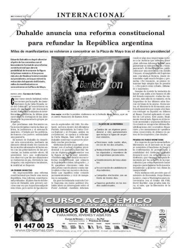 ABC MADRID 10-02-2002 página 27
