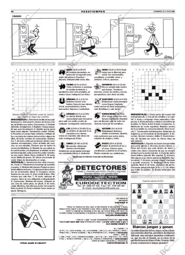 ABC MADRID 10-02-2002 página 74