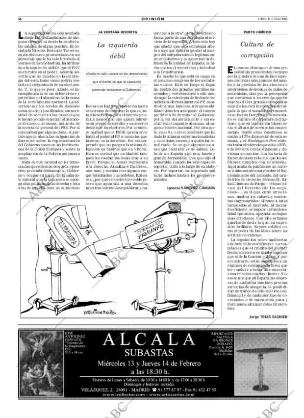 ABC MADRID 11-02-2002 página 14