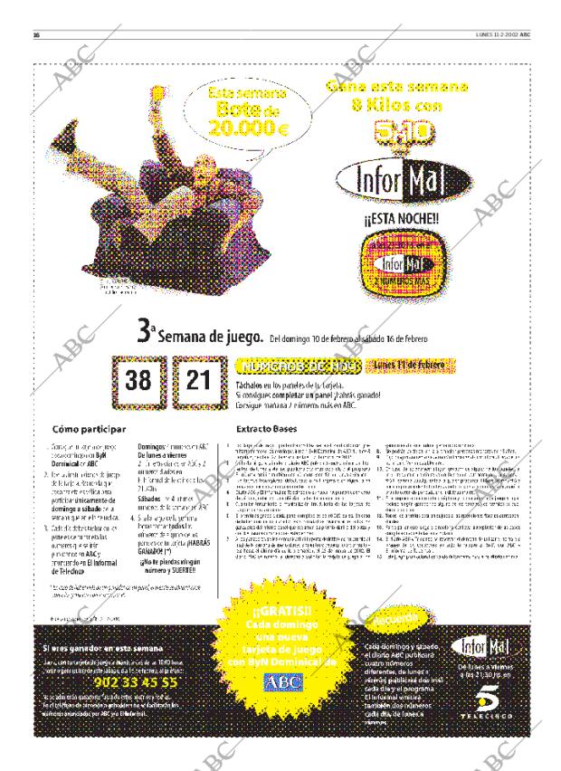 ABC MADRID 11-02-2002 página 16