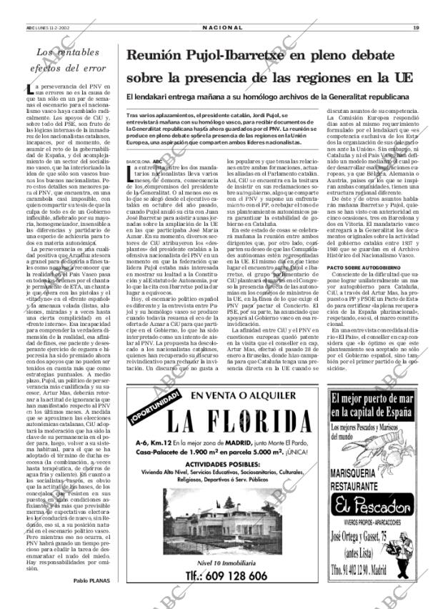 ABC MADRID 11-02-2002 página 19