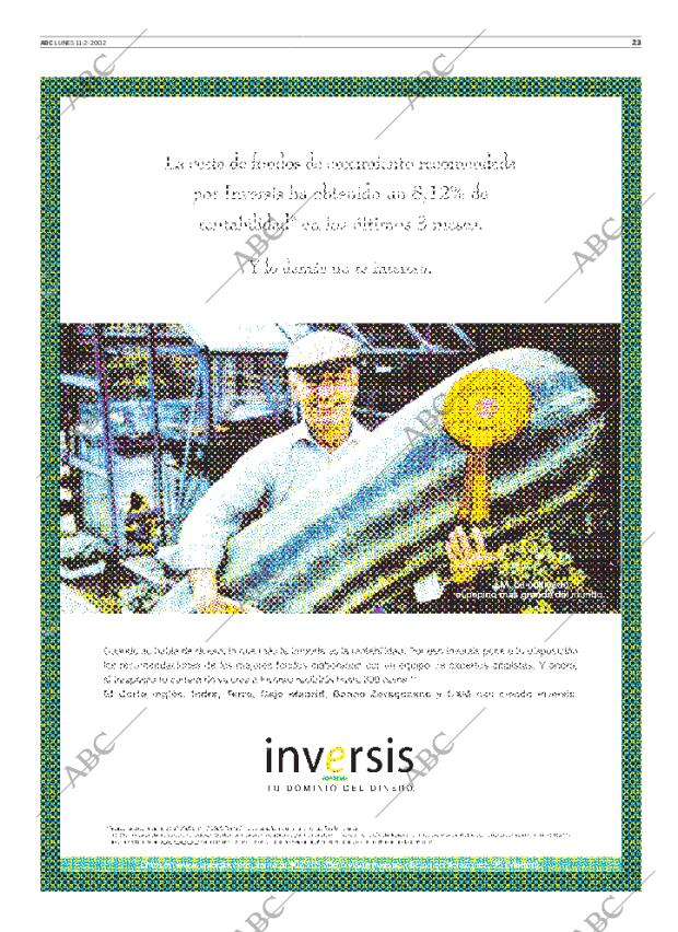 ABC MADRID 11-02-2002 página 23