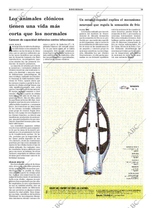 ABC MADRID 11-02-2002 página 39