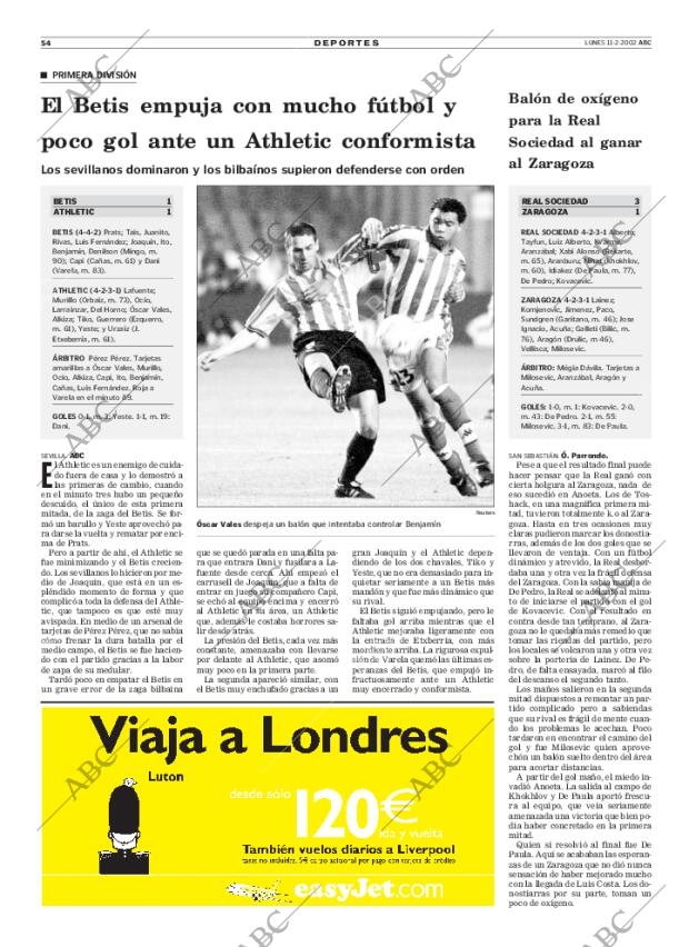 ABC MADRID 11-02-2002 página 54