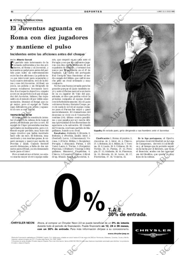 ABC MADRID 11-02-2002 página 61
