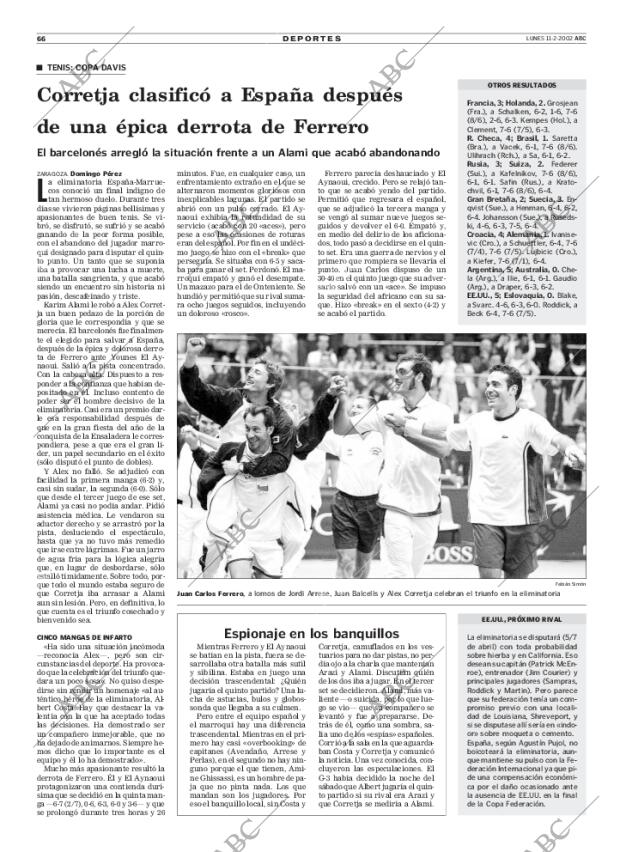 ABC MADRID 11-02-2002 página 66