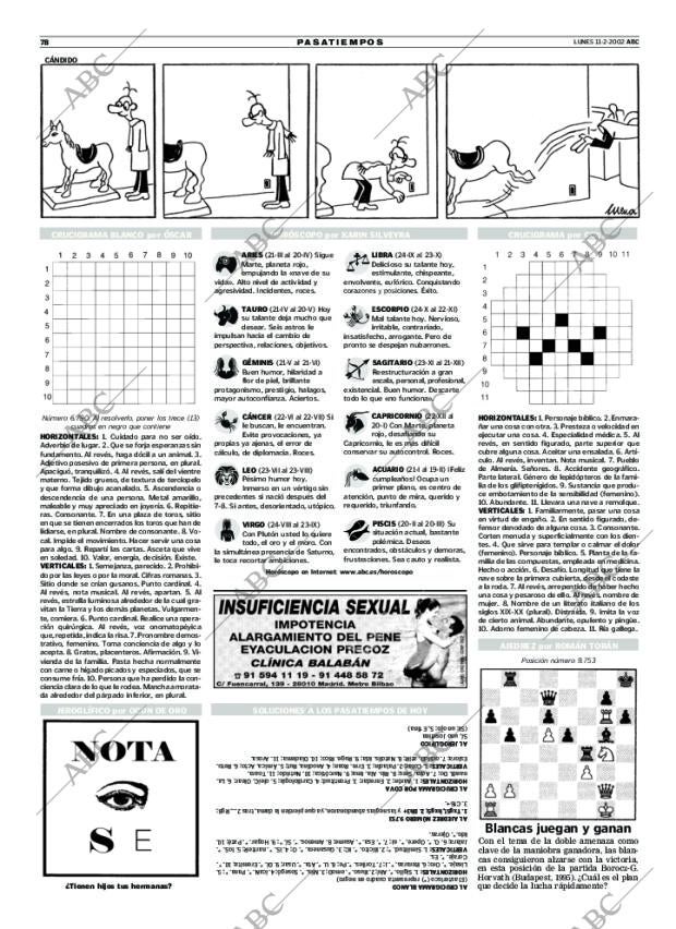 ABC MADRID 11-02-2002 página 78