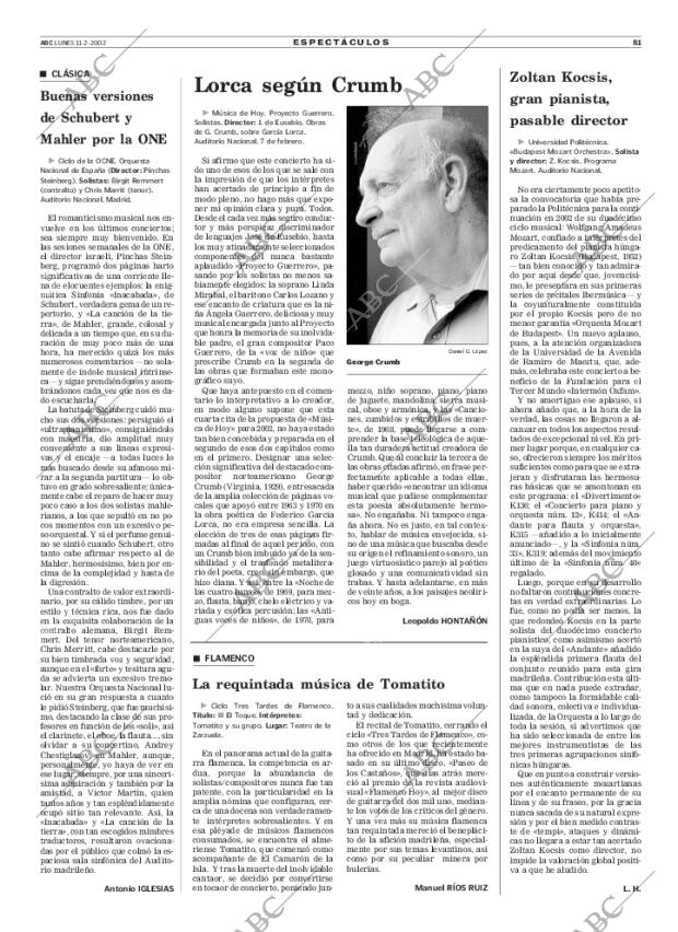 ABC MADRID 11-02-2002 página 81