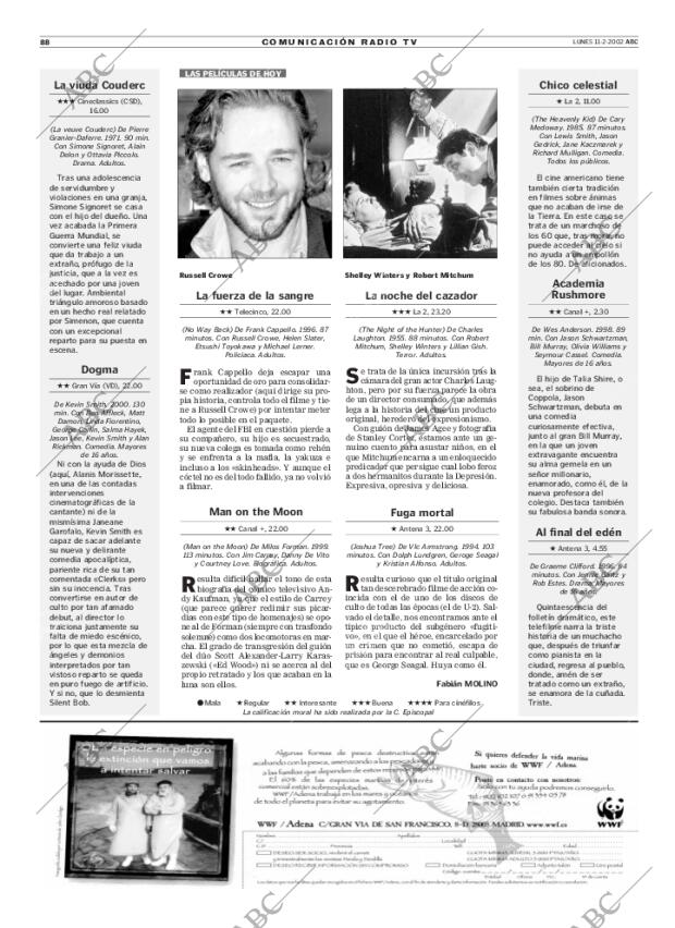 ABC MADRID 11-02-2002 página 88