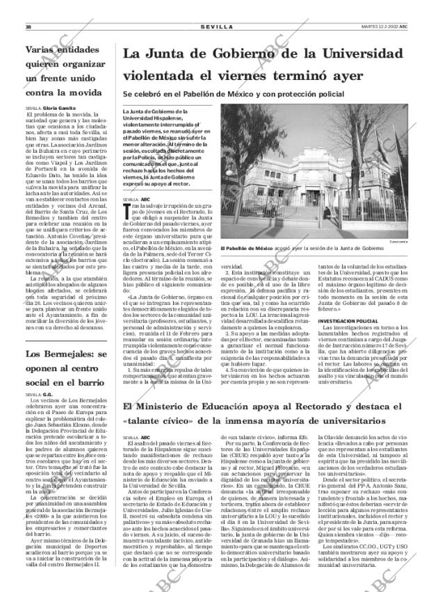 ABC SEVILLA 12-02-2002 página 38