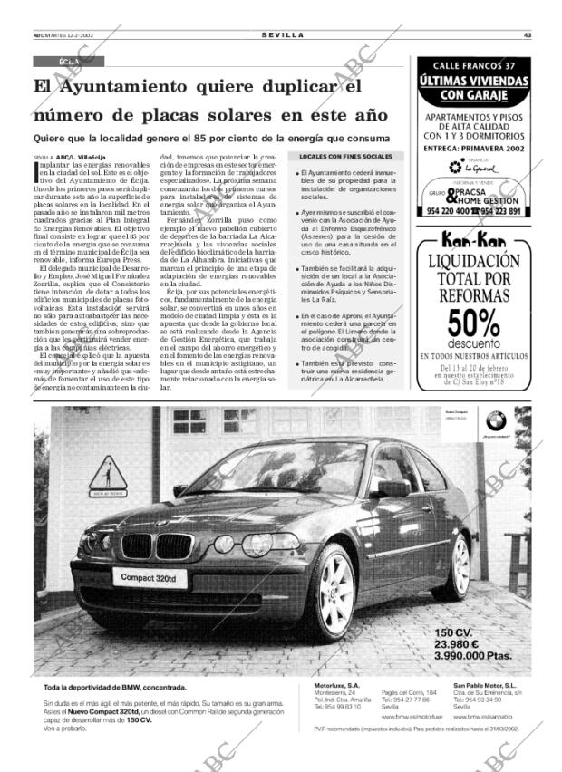ABC SEVILLA 12-02-2002 página 43